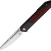 Begg Knives Kwaiken Linerlock Folding Knife D2 Steel Black Red