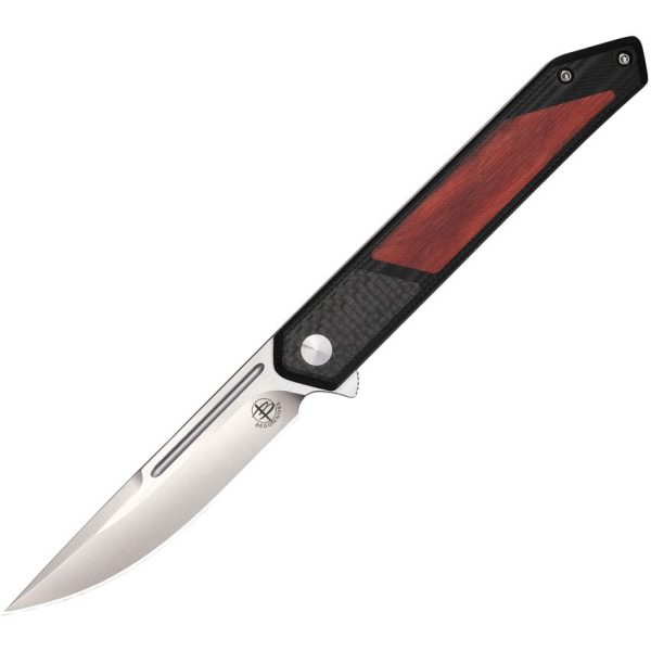 Begg Knives Kwaiken Linerlock Folding Knife D2 Steel Black Red