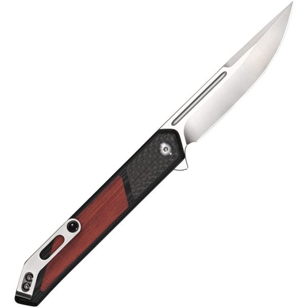 Begg Knives Kwaiken Linerlock Folding Knife D2 Steel Black Red