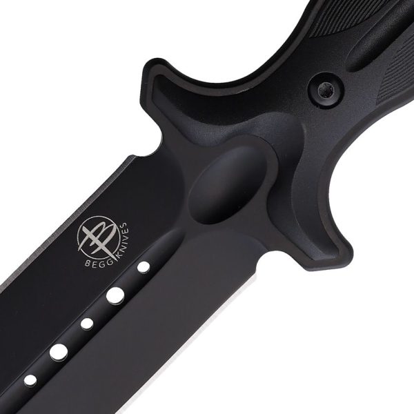 Begg Knives Filoso Dagger Black 1095HC Steel Fixed Blade