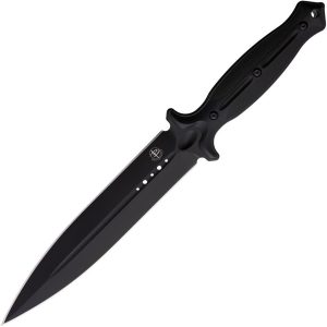 BG027.jpg Begg Knives Filoso Dagger Black 8" AUS-10A Fixed Blade