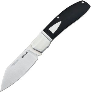 Begg Knives Slip Joint Sheepfoot Black G10 Folding Knife