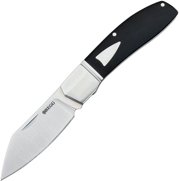 BG035.jpg Begg Knives Slip Joint Sheepfoot Black G10 Folding Knife