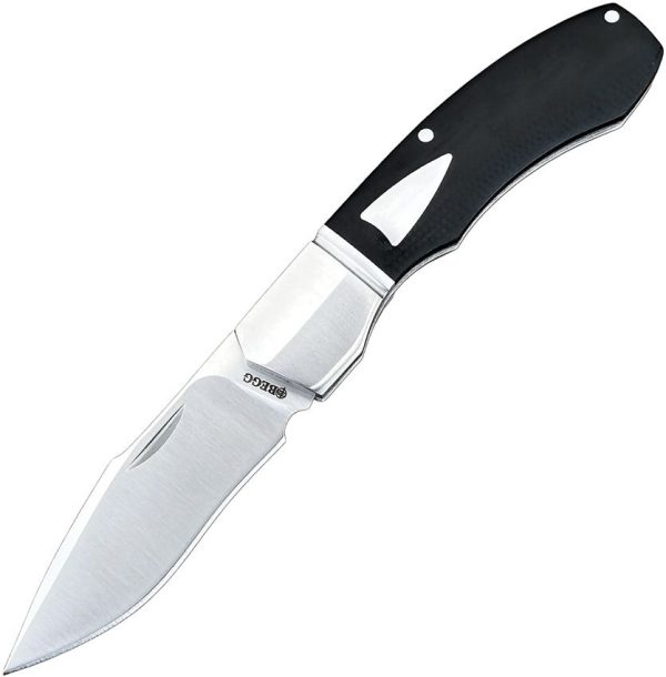 Begg Knives Recurve Slip Joint Black G10 Folding Knife 14C28N