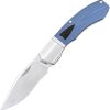 Begg Knives Recurve Slip Joint Blue G10 Folding Knife 14C28N