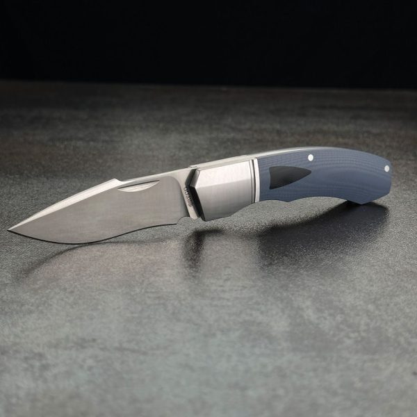 Begg Knives Recurve Slip Joint Blue G10 Folding Knife 14C28N