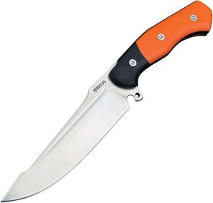 BG049.jpg Begg Knives Alligator Fixed Blade 14C28N Stainless Orange G10