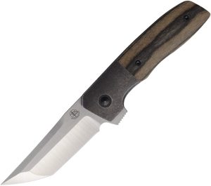 Begg Knives Seishin VG-10 Tanto Folding Knife Birch Wood