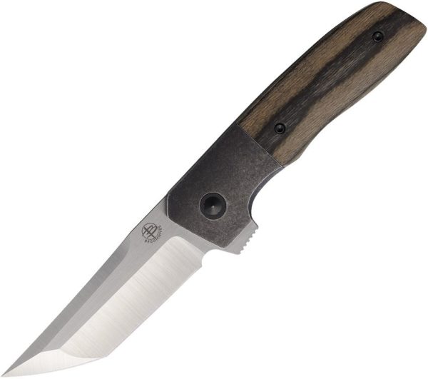 Begg Knives Seishin VG-10 Tanto Folding Knife Birch Wood