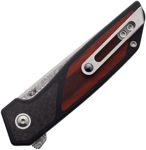 Begg Knives Diamici Linerlock Damascus Steel Folding Knife G10