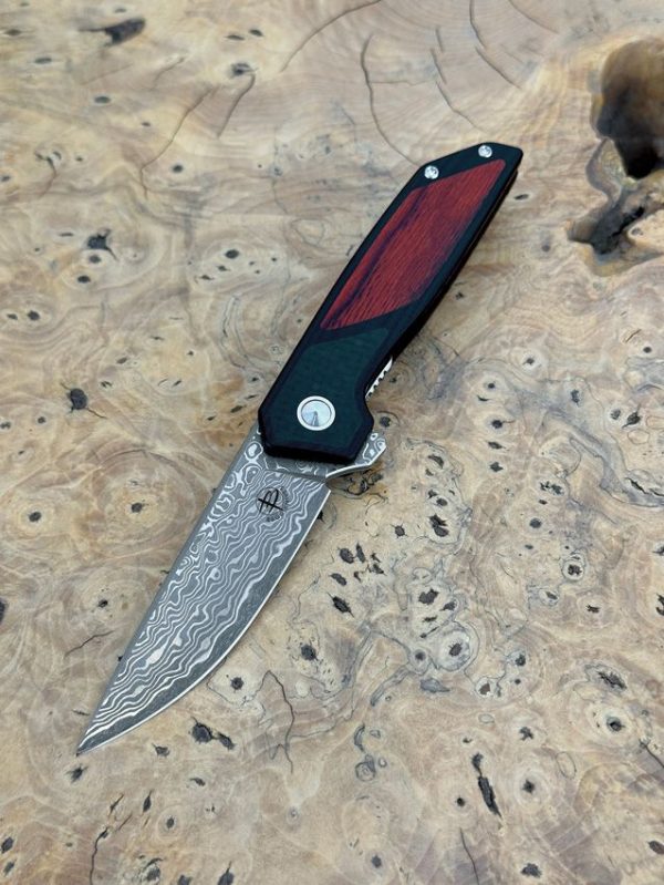 Begg Knives Diamici Linerlock Damascus Steel Folding Knife G10