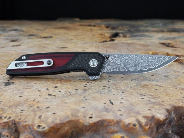 Begg Knives Diamici Linerlock Damascus Steel Folding Knife G10