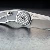 Begg Knives Micro Burst Button Lock Gray Folding Knife VG-10