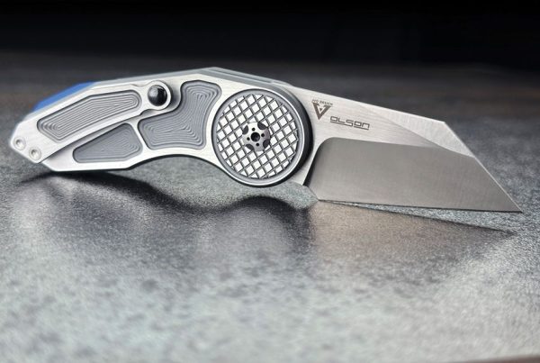 Begg Knives Micro Burst Button Lock Gray Folding Knife VG-10