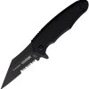 BH15BW211BK.jpg Blackhawk Be-Wharned Linerlock - Black G10
