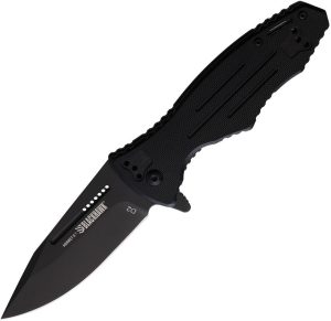 BH15H201BK.jpg Blackhawk Hornet Linerlock Folding Knife D2 Steel Black G10