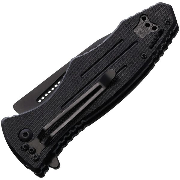 Blackhawk Hornet Linerlock Folding Knife D2 Steel Black G10