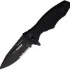 Blackhawk Hornet Linerlock Folding Knife D2 Steel Black G10