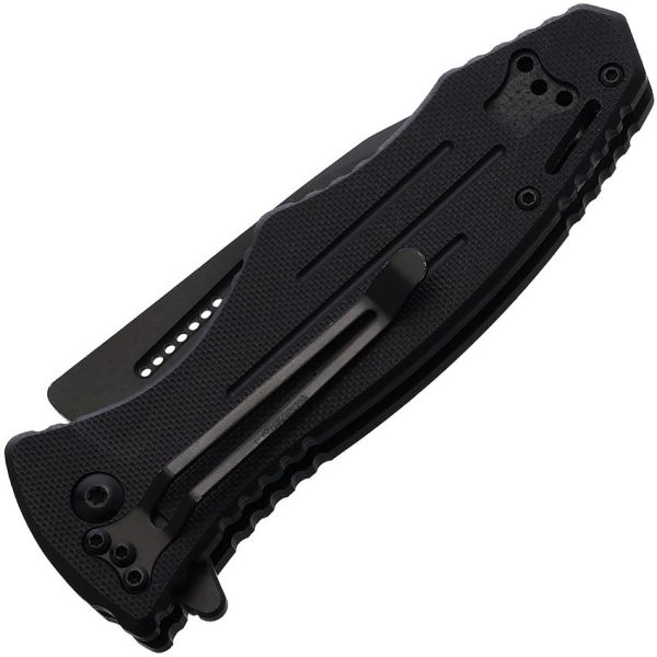 Blackhawk Hornet Linerlock Folding Knife D2 Steel Black G10