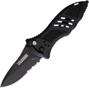 BH15M211BK.jpg Blackhawk Small Button Lock PS Folding Knife D2 Steel Black
