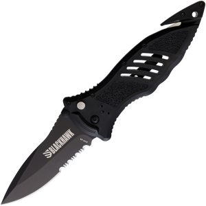 BH15M311BK.jpg Blackhawk CQD Large Button Lock Folding Knife D2 Black