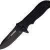 Blackhawk Point Man Linerlock Folding Knife D2 Steel Black G10