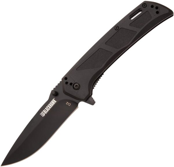 Blackhawk Bunker Buster Linerlock Black D2 Steel Folding Knife