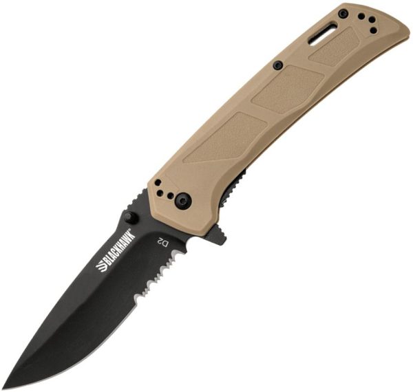 BHBB411TN.jpg Blackhawk Bunker Buster Linerlock Folding Knife D2 Tan