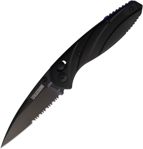 Blackhawk Officer Carry Slide Lock Folding Knife D2 Steel Black