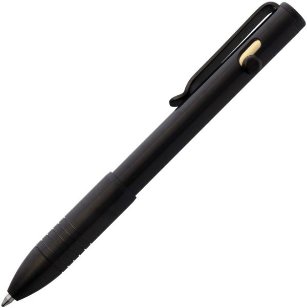 BIG005TBK.jpg Big Idea Design Bolt Action Pen Ti Black Titanium Tactical