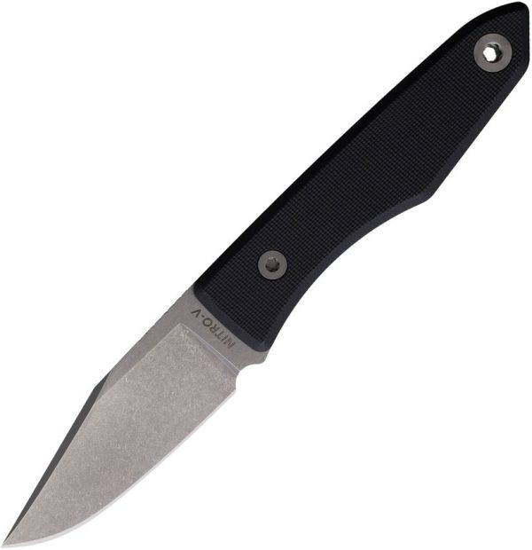 BIG009GBK.jpg Big Idea Design Lookout Fixed Blade Nitro V Black G10