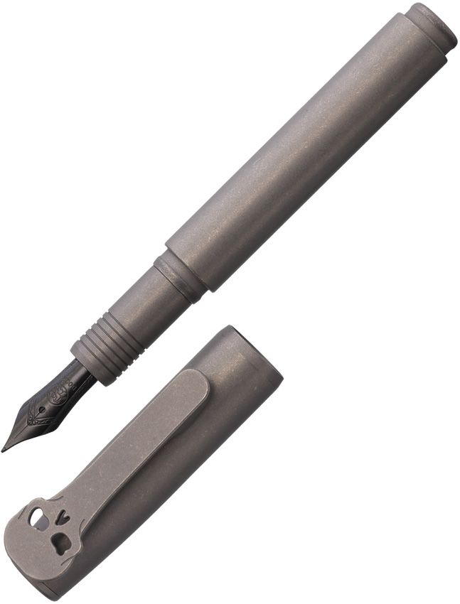 Big Idea Design Chaves Fountain EDC Pen 4.25" Titanium Dark Gray