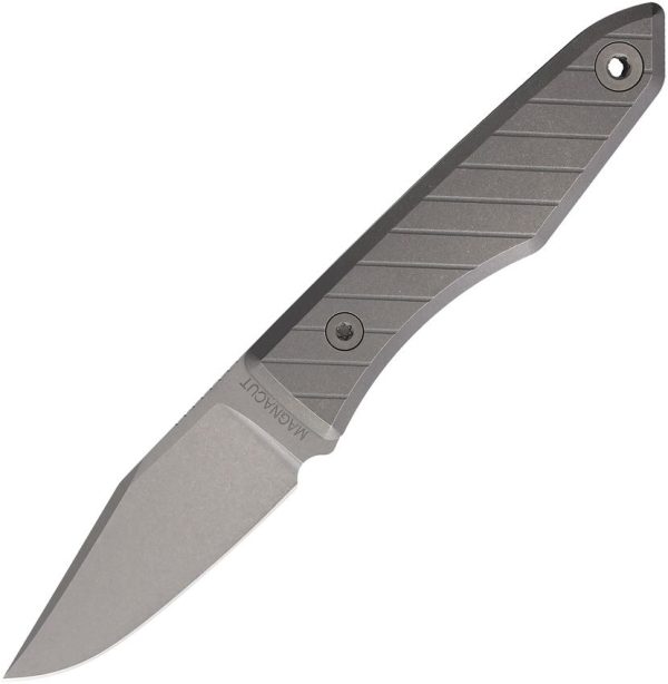 BIG735864.jpg Big Idea Design Lookout Fixed Blade MagnaCut Gray Titanium