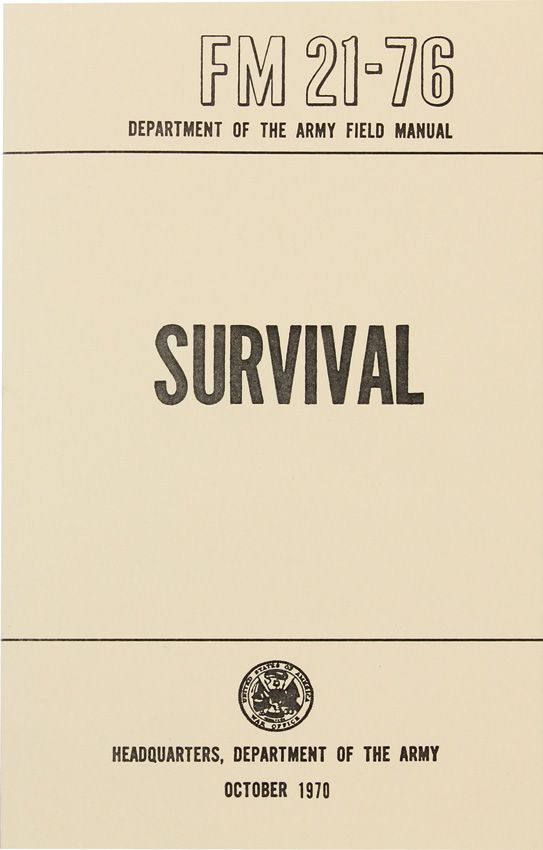 Books Survival Official Army Field Manual Guide