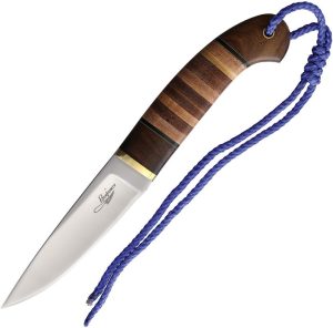 BKA017.jpg BenJahmin Stacked Leather Hunter Fixed Blade 440C Knife