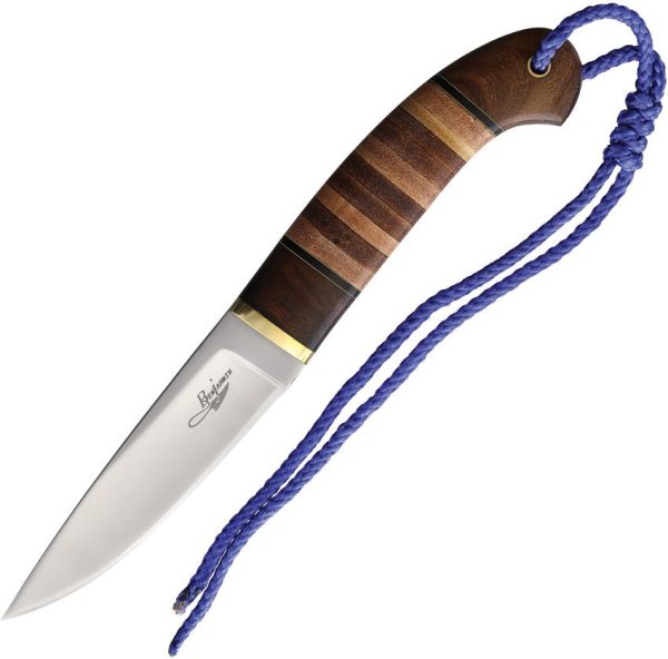 BenJahmin Stacked Leather Hunter Fixed Blade 440C Knife