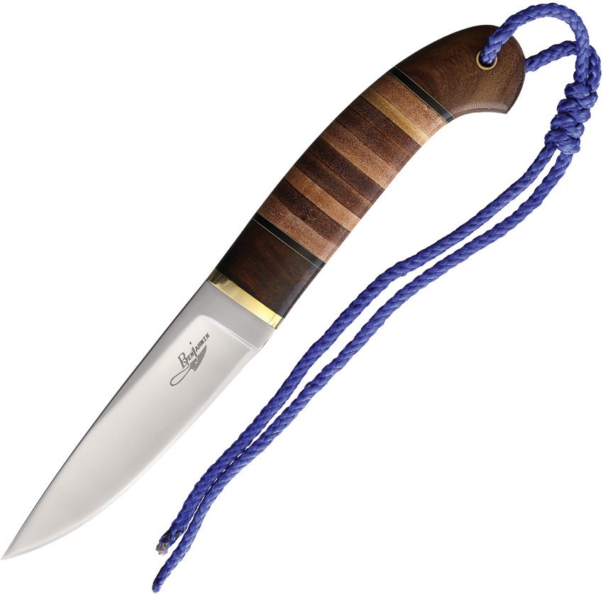 BenJahmin Knives Stacked Leather Hunter Fixed Blade 4.25" 440C