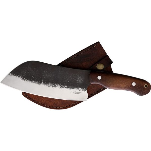 BKA030_add_02.jpg BenJahmin Camp Cleaver 7" Stainless Fixed Blade Brown Wood