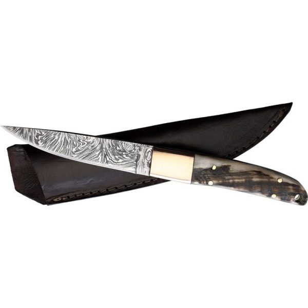 BKA034_add_02.jpg BenJahmin Fixed Blade Ram Horn Damascus Steel Knife 4.25"