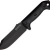 Becker Crewman Fixed Blade Knife 1095 Steel Black Zytel