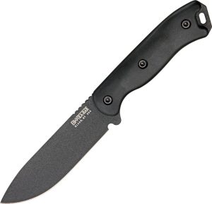 Becker Short Drop Point Fixed Blade Knife 1095 Carbon Steel USA