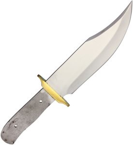 Knifemaking Bowie Hunter Blade - 8 inch Satin Stainless