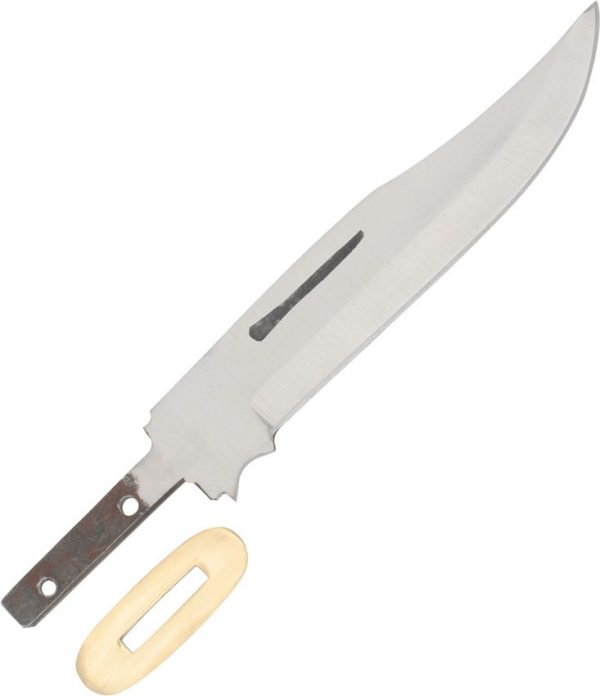 Knifemaking Stainless Clip Point Blade - 8.375 inches