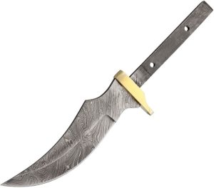 Knifemaking Damascus Clip Point Blade 5.5in with Stainless Handle