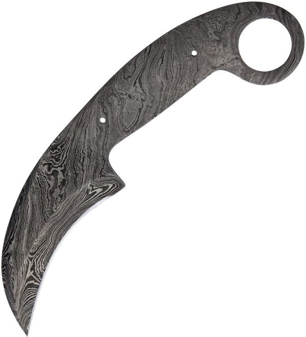Knifemaking Karambit Damascus Fixed Blade - 3.25 inches