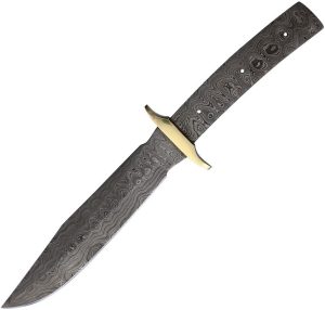 BL128D.jpg Knifemaking Bowie Damascus Fixed Blade - 7 inches