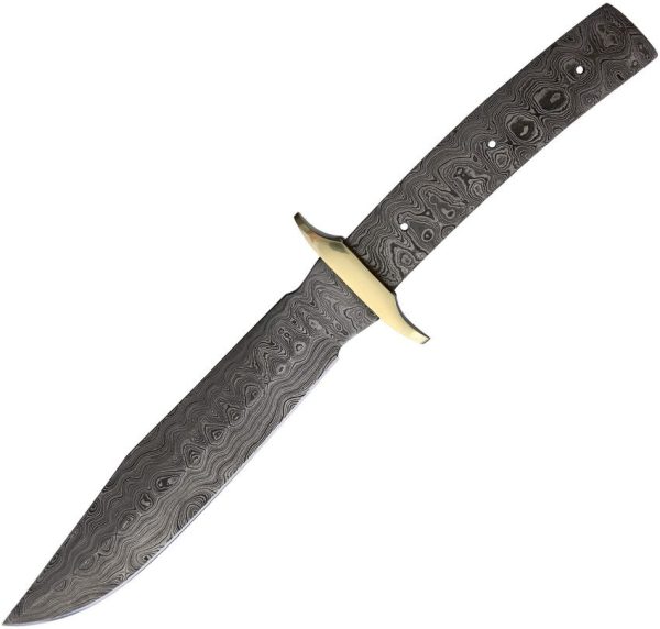 Knifemaking Bowie Damascus Fixed Blade - 7 inches