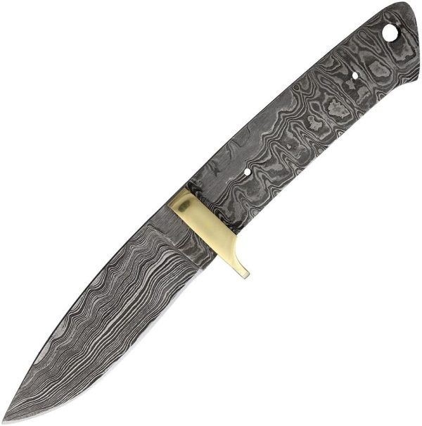 Knifemaking Drop Point Damascus Fixed Blade - 3.75 inches
