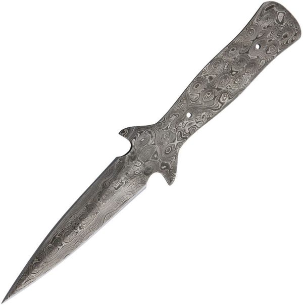 BL131D.jpg Knifemaking Boot Knife Damascus Double Edge - 4.25 inches