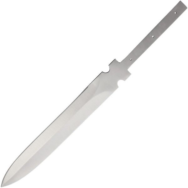 Knifemaking Spear Point Blade - Double Edge Stainless